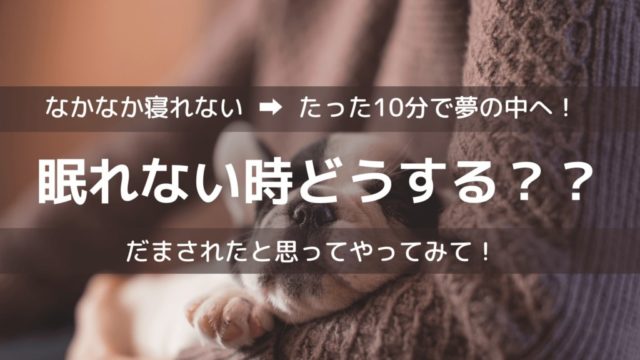 眠れない時どうする 暇つぶしにネットで見つけた方法を試したら10分で眠れたよ